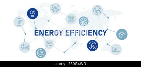 Energy efficiency icon educing power consumption environmental ecology sustainability nature efficient solution concept Stock Vector