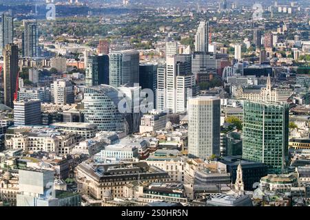 Skyline, City of London, Buildings of the financial district, Views from The Shard, London, England, UK Stock Photo