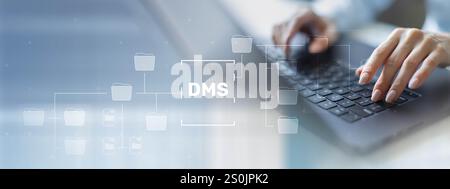 DMS Document Management System for Streamlined Digital Workflow and Organization. Stock Photo