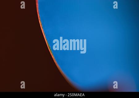 Abstract background of blue with red and green edge of separation Stock Photo