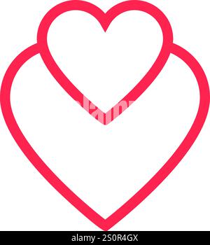 Pink heart symbolizing love and affection, rendered in a modern 3d ...