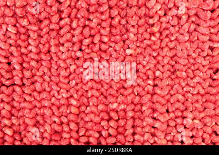 Raw fresh lean steak minced beef meat background texture Stock Photo