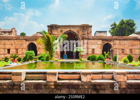 Ahmedshah Masjid or Sultan Ahmed Shah Mosque in the city of Ahmedabad, Gujarat state of India Stock Photo