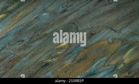 Abstract Textured Background with Shiny Sparkling Blue, Green and Yellow Colors Stock Photo
