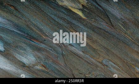 Abstract Textured Background with Shiny Sparkling Blue, Green and Yellow Colors Stock Photo