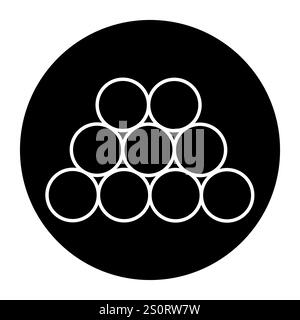 Pickleball ball line color icon. Sign for web page, mobile app, button, logo. Vector isolated button. Editable stroke. Stock Vector