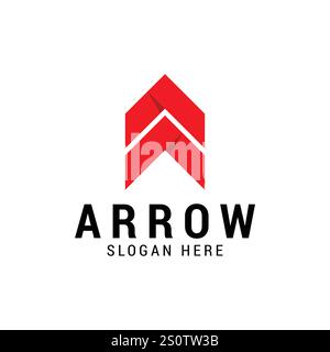 Abstract business arrow up logo icon. Vector design template. Stock Vector
