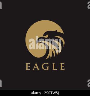 Eagle Bird logo design vector concept, Bird logo template Stock Vector