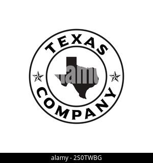 Vintage Retro Western Country Emblem Texas Logo design vector Stock Vector
