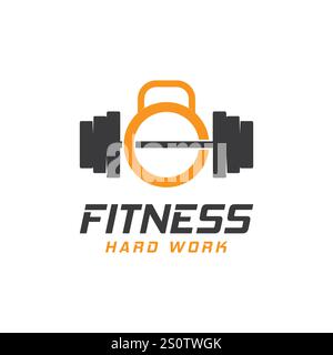 fitness Gym sport body building logo icon vector template Stock Vector