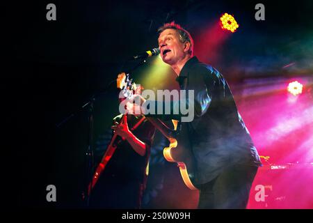 Rock band The House of Love in concert at Manchester Sound Control,8 April 2013. Guy Chadwick Lead singer and guitarist. Stock Photo