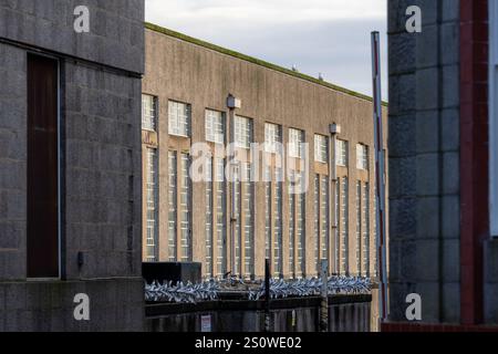 28 December 2024. Aberdeen City,Scotland,United Kingdom. This is various styles and ages of architecture all blended within Aberdeen City Centre. Stock Photo