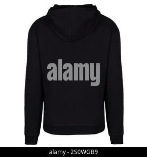 Black Hoodie Rear View Isolated Stock Photo