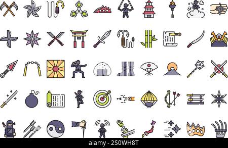 Ninja icons High-Quality Vector Icons Collection with Editable Stroke ...