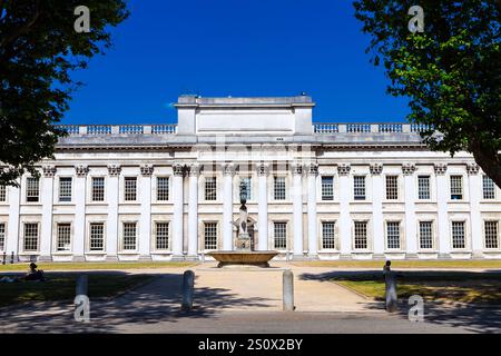 Classical style building of Trinity Laban Conservatoire of Music and Dance exterior in Old Royal Naval College, Greenwich, London, England Stock Photo