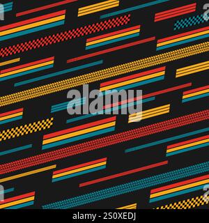 Sport flags lines wallpaper Stock Vector