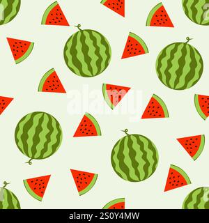 fresh red pineapple seamless pattern design Stock Vector