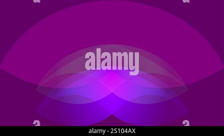 Abstract purple background wallpaper with objects overlapping Stock Vector
