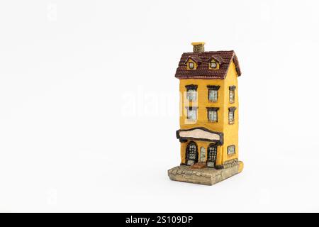 Miniature handmade house sculpture model for decoration Stock Photo