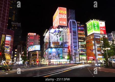 Tokio, Japan. - 1.November 2024: Akihabara Electric Town and Chuo Dori Stock Photo