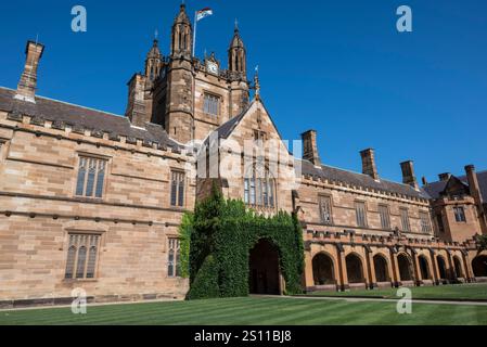 The University of Sydney Main Quadrangle, it was built between 1854 and ...