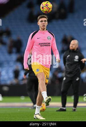 Ruairi McConville of Brighton & Hove Albion warms up before the ...