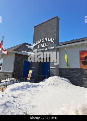 Memorial Legion Hall in Moosomin, Saskatchewan, Canada Stock Photo