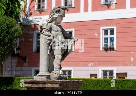 Statue in the main square, Vac, Hungary Stock Photo