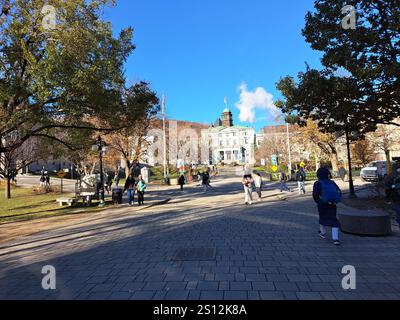 McGill University campus in downtown Montreal, Quebec, Canada Stock Photo