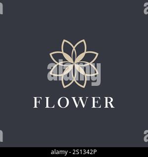 blossom. graphic image of flowers for logo design. Stock Vector