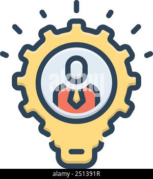 Icon for skills, dexterity Stock Vector