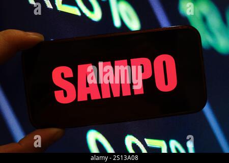 Poland. 25th Dec, 2024. In this photo illustration, the Sampo company logo is seen displayed on a smartphone screen. (Credit Image: © Piotr Swat/SOPA Images via ZUMA Press Wire) EDITORIAL USAGE ONLY! Not for Commercial USAGE! Stock Photo