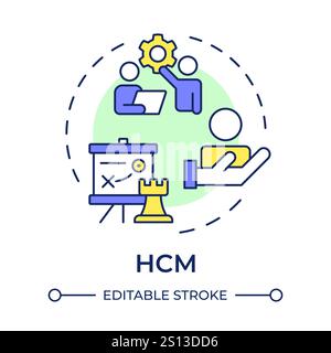 Onboarding multi color concept icon Stock Vector