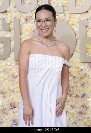 January 7, 2024, Beverly Hills, California, USA: Ali Wong attends the 81st Annual Golden Globe Awards. (Credit Image: © Billy Bennight/ZUMA Press Wire) EDITORIAL USAGE ONLY! Not for Commercial USAGE! Stock Photo