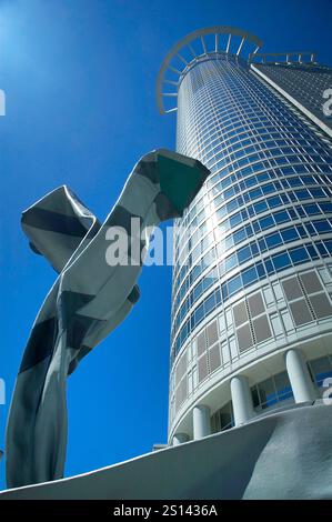 DZ-Bank in the banking district of Frankfurt am Main, Germany, Hesse, Frankfurt am Main Stock Photo