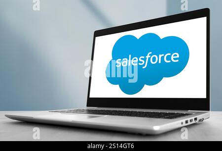 Salesforce company logo Stock Photo
