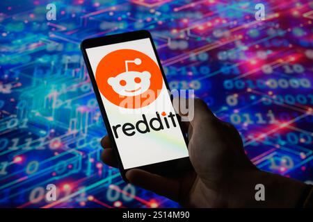 Brussels, Belgium. 30th Dec, 2024. The Reddit logo is being displayed on a mobile screen, in this photo illustration.Taken in Brussels, Belgium, On 30 December 2024. (Jonathan Raa/Sipa USA) *** Strictly for editorial news purposes only *** Credit: Sipa USA/Ģ����ý Live News Stock Photo