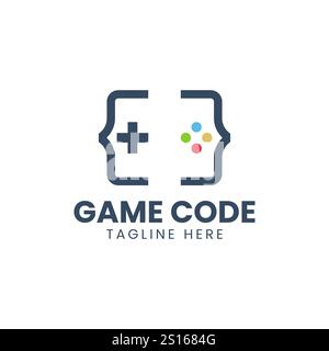 Game Code Logo Template Design Vector, Emblem, Design Concept, Creative Symbol, Icon Stock Vector