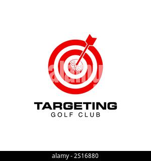 Golf Target Icon Logo Design Element Stock Vector