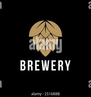 Beer shop logo or badge design element vector illustration Stock Vector
