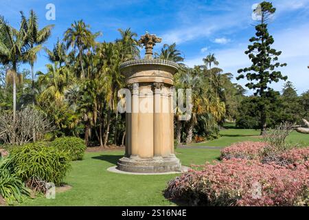 Choragic Monument of Lysicrates in Royal Botanical Garden of Sydney, Australia Stock Photo