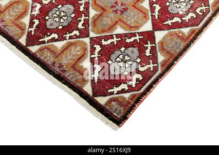 Textures and patterns in color from woven carpets Stock Photo