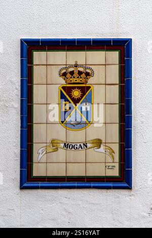 Mogan Sign Picture Showing a mosaic sign of the town Telde Stock Photo - Alamy