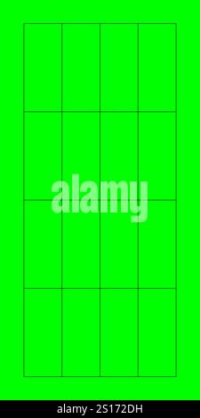 Vertical green background with motion tracking markers. Perfect for chroma key video production in social media content.  Stock Vector