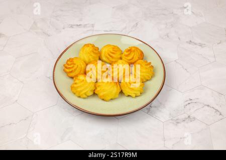 duchess potatoes on a plate Stock Photo