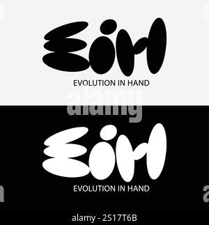 EIH Logo, Evolution In Hand, Creative letter, EIH creative minimalist letter logo. EIH unique vector initials alphabet letter logo design, EIH Logo. Stock Vector
