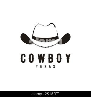 cowboy hat logo icon vector clip art Stock Vector