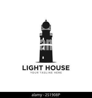 Light House Logo Design Template icon vector Stock Vector