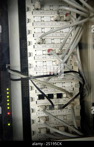 computer network and worldwide online connection in the digital age computer network and online connection Stock Photo