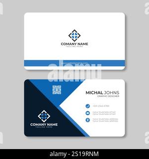 Simple and Clean Modern Business Card Design Stock Vector